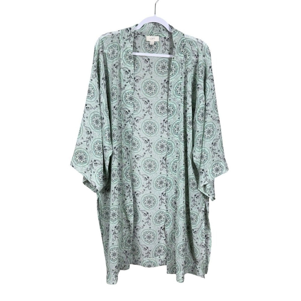 Loft Womens Sheer Kimono Wrap OS Bohemian Festival Coachella Romantic Beach - Picture 2 of 6